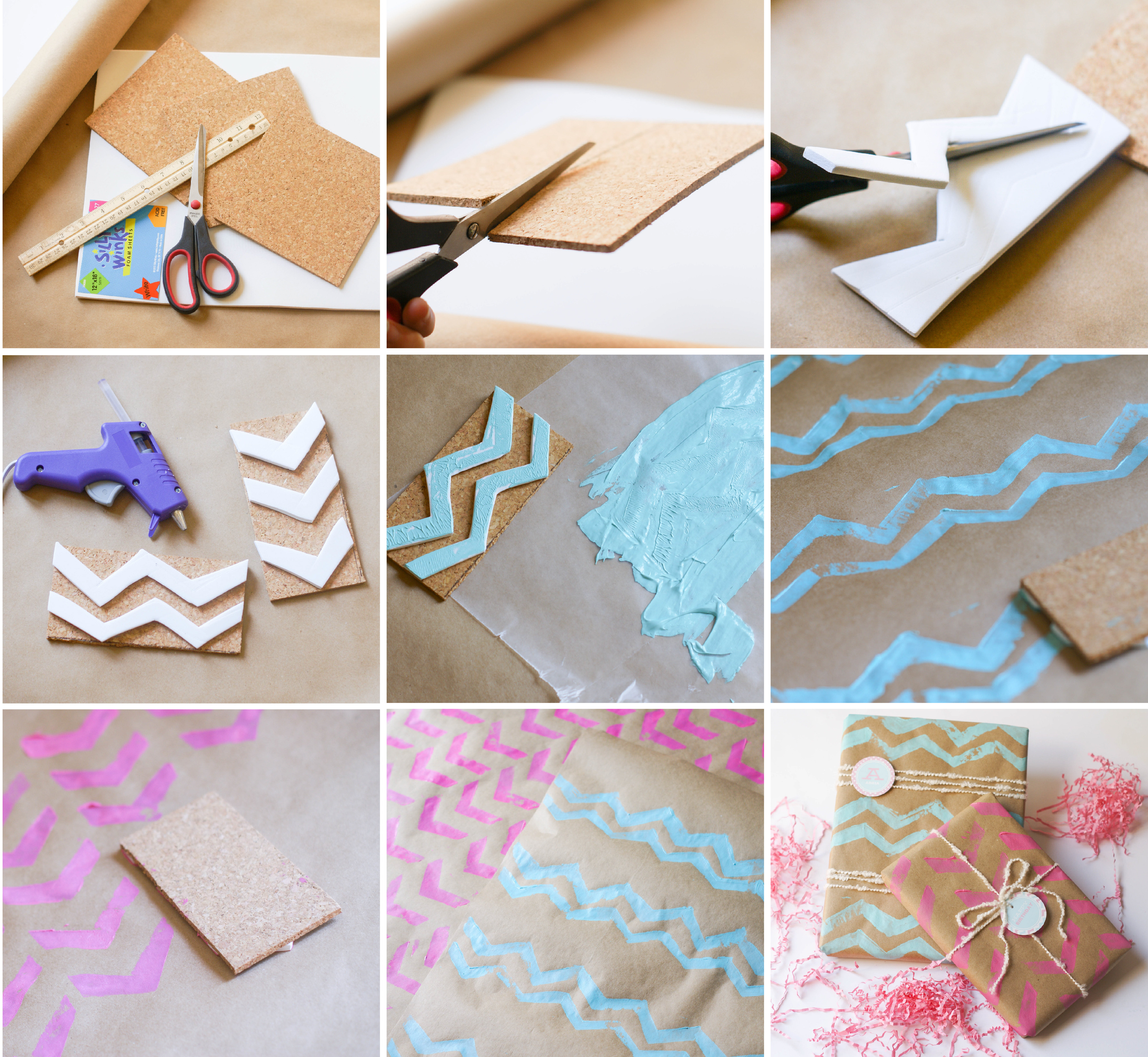 Best ideas about DIY Wrapping Paper
. Save or Pin Ruff Draft DIY Chevron Wrapping Paper and Chevron Stamp Now.