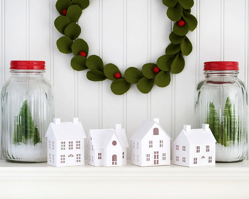 Best ideas about DIY Xmas Decors
. Save or Pin DIY Putz Village Christmas Decorations DIY Christmas Putz Now.