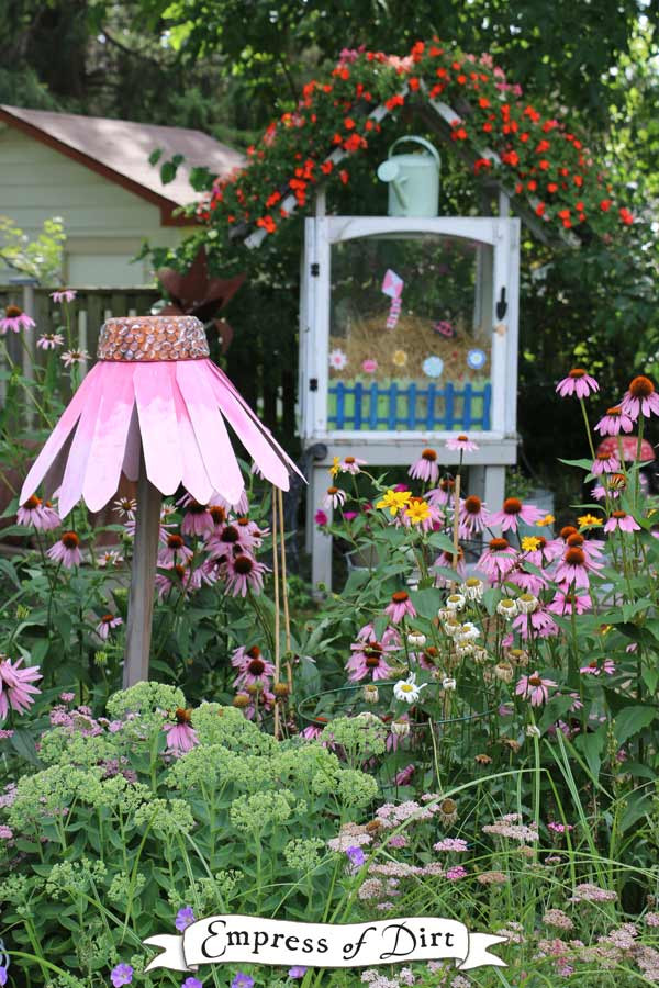 Best ideas about DIY Yard Art
. Save or Pin How to Make Giant Garden Art Coneflowers Now.