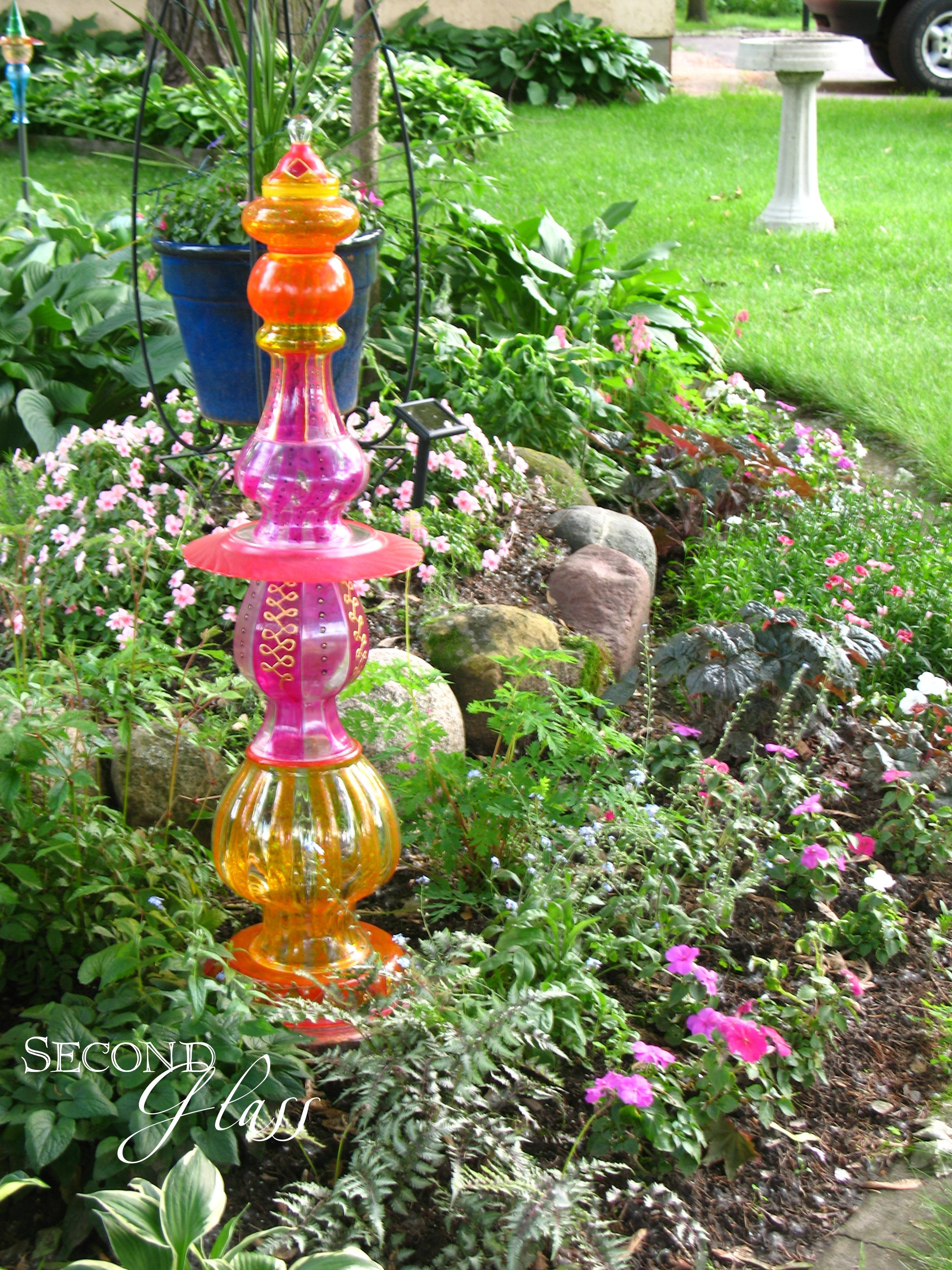 Best ideas about DIY Yard Art
. Save or Pin A colorful Garden Totem created by Second Glass Garden Art Now.