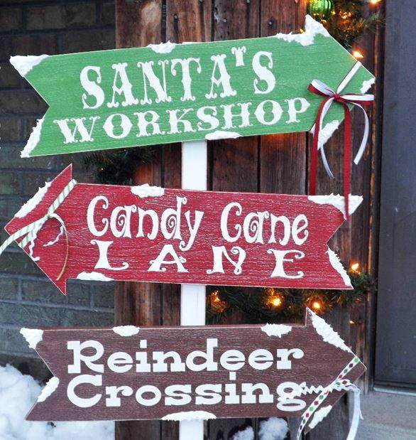 Best ideas about DIY Yard Signs
. Save or Pin Santa s Village DIY Outdoor Sign Now.