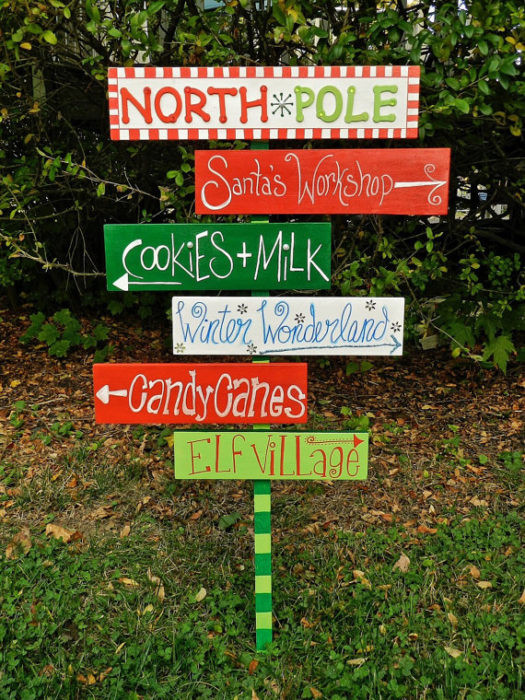 Best ideas about DIY Yard Signs
. Save or Pin 40 Festive DIY Outdoor Christmas Decorations Now.