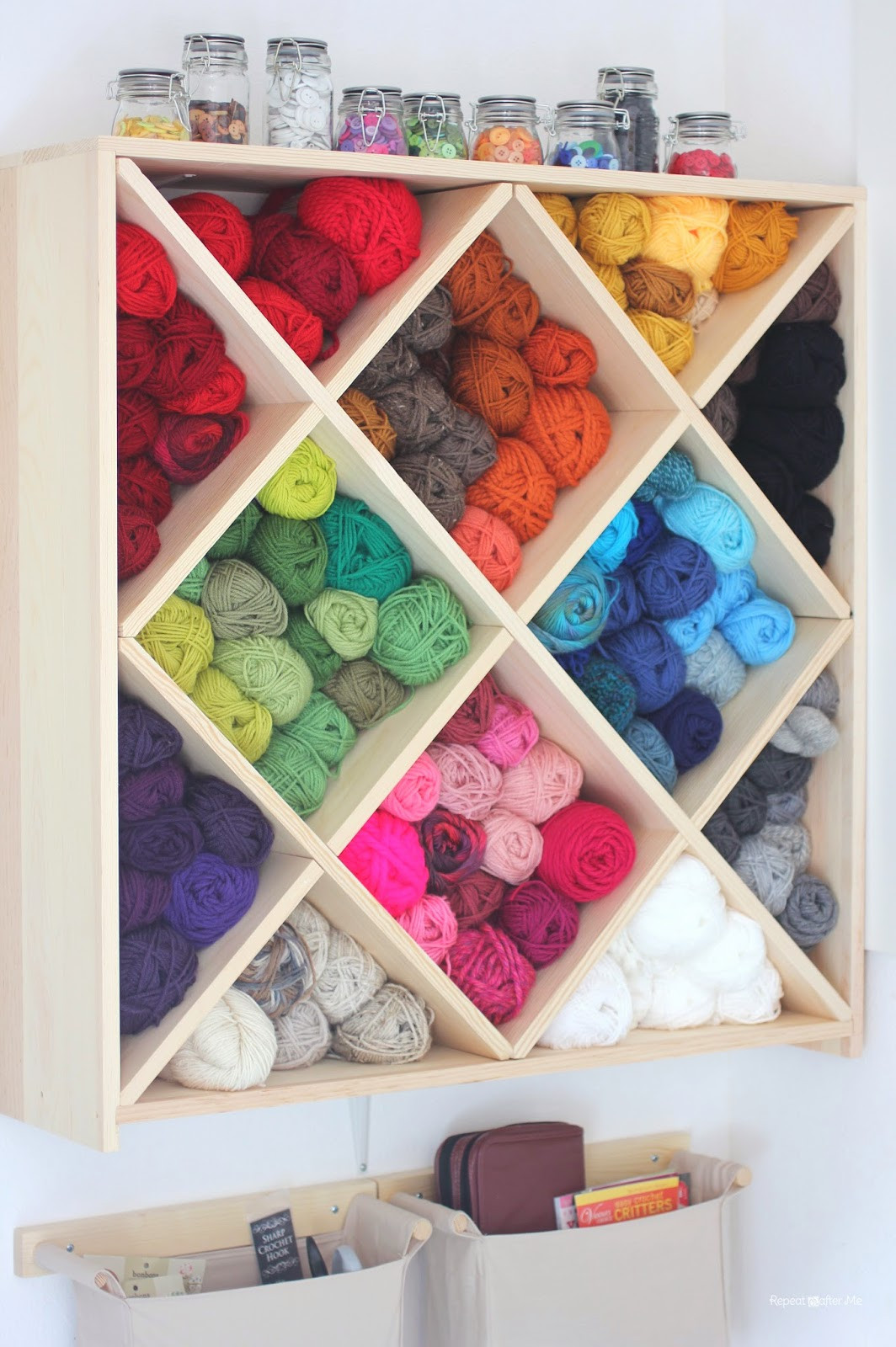 Best ideas about DIY Yarn Storage
. Save or Pin 14 Ideas To Help You Organize Your Craft Room Now.
