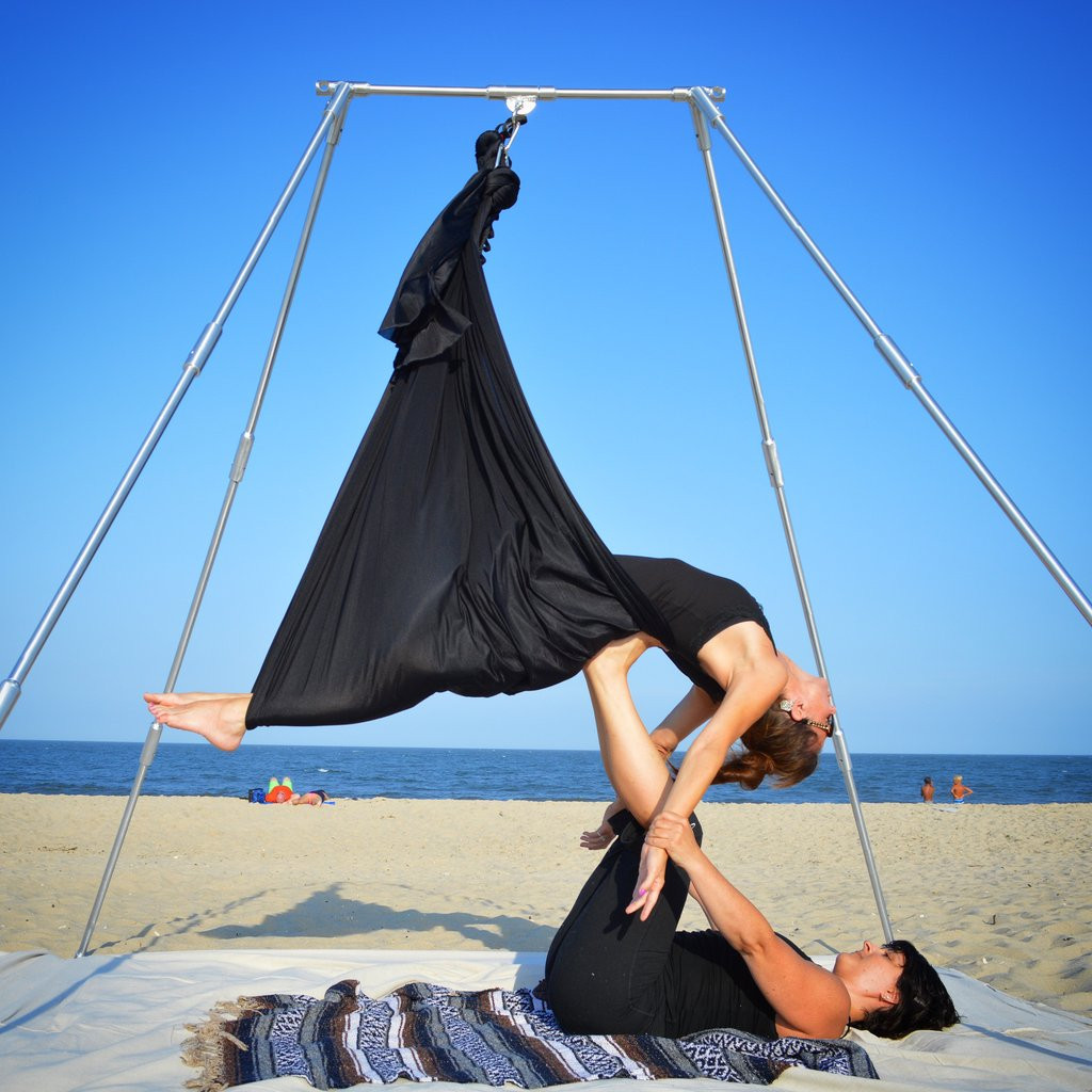 Best ideas about DIY Yoga Swing Stand
. Save or Pin Indoor Rigging Aerial Yoga Stand TrapezeRigging Now.