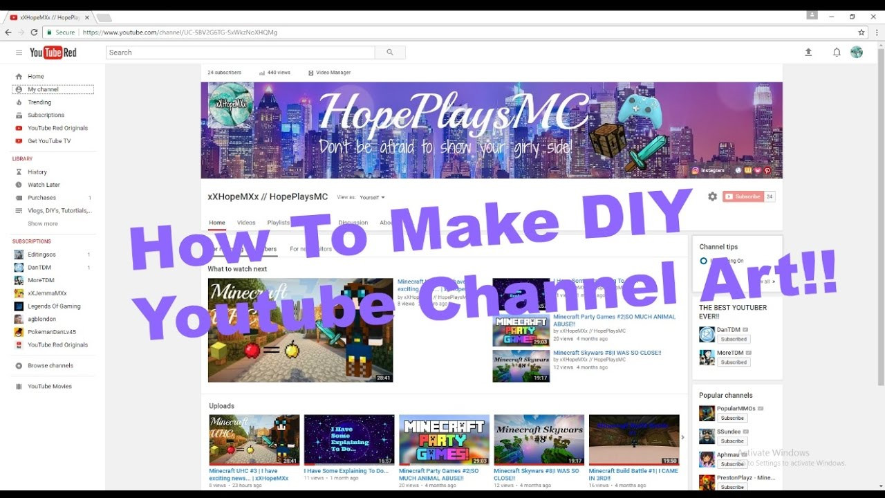 Best ideas about DIY Youtube Channels
. Save or Pin How To Make DIY Channel Art Tutorial Now.
