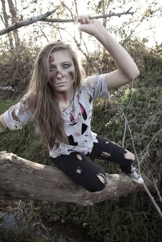 Best ideas about DIY Zombie Costume Girl
. Save or Pin Cool Zombie Halloween Costume and Makeup Ideas Easyday Now.