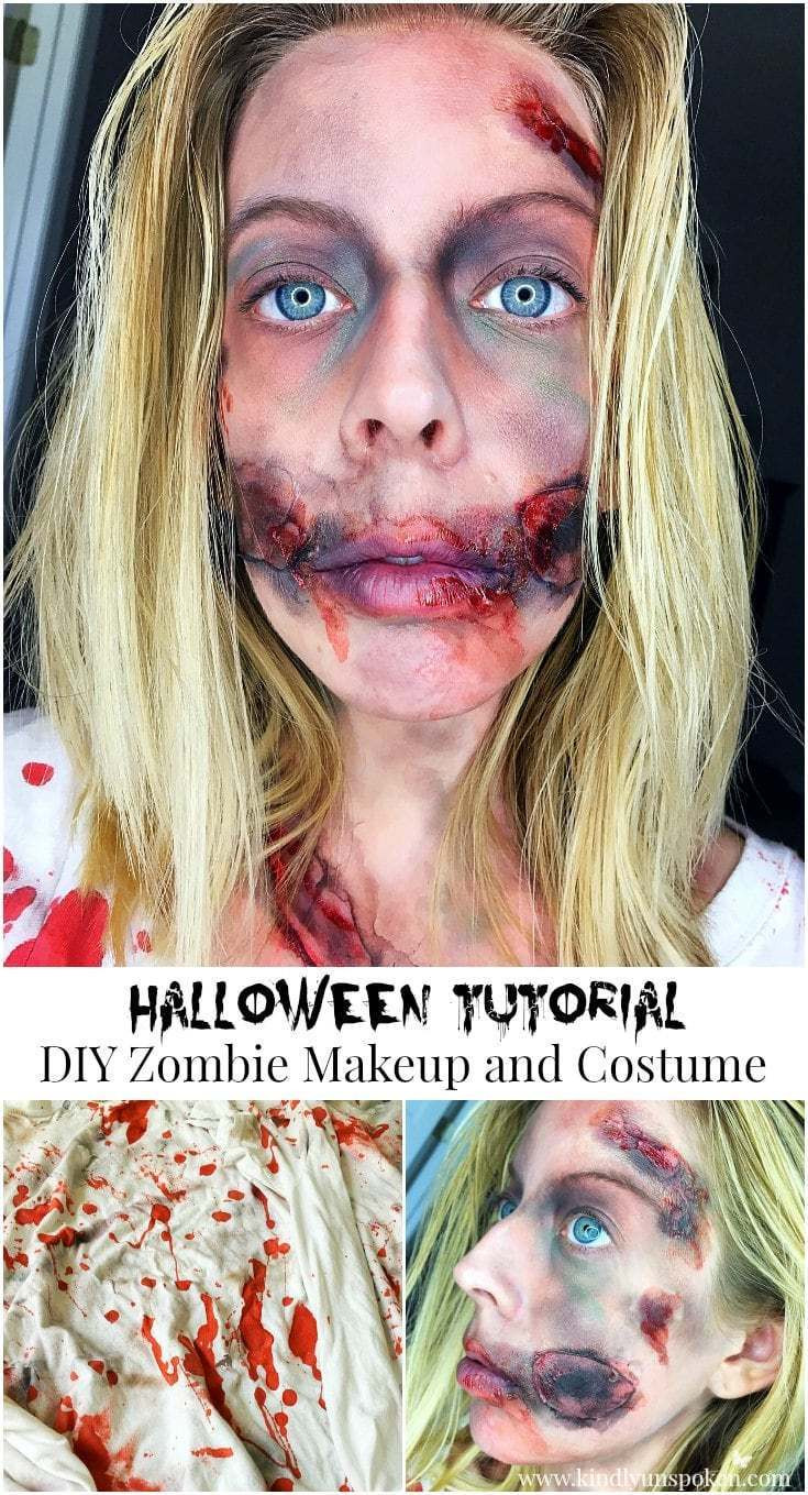 Best ideas about DIY Zombie Makeup
. Save or Pin Halloween Tutorial DIY Zombie Makeup and Costume Kindly Now.
