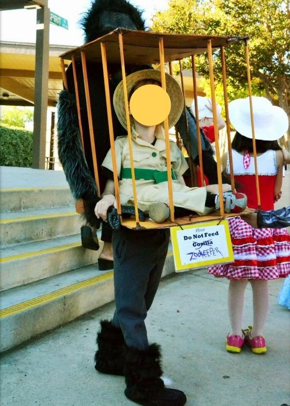 Best ideas about DIY Zookeeper Costume
. Save or Pin Halloween DIY costume Zookeeper in a Cage held by a Now.