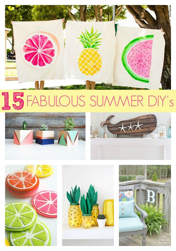 Best ideas about DIYs For Summer
. Save or Pin 15 Fabulous Summer DIY Projects Pretty My Party Now.