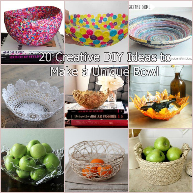 Best ideas about DIYs To Do At Home
. Save or Pin 20 Creative DIY Ideas to Make a Unique Bowl Now.