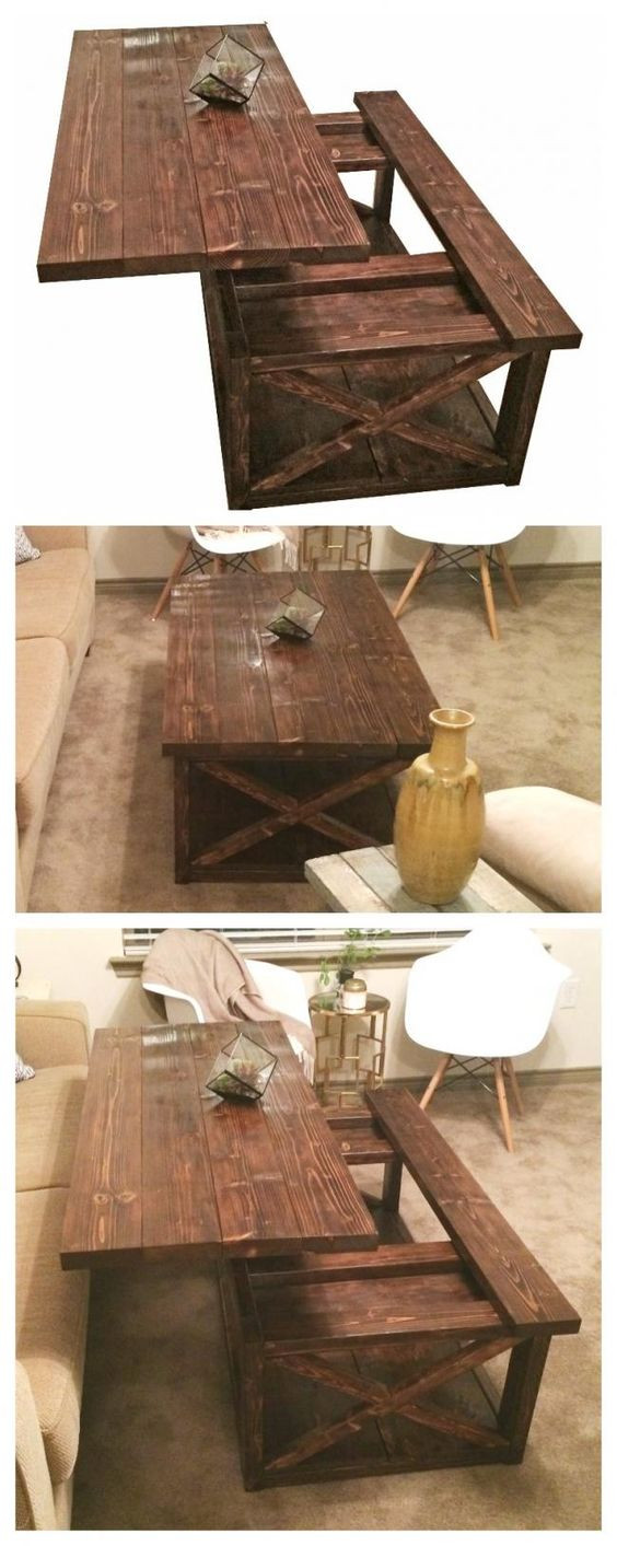 Best ideas about Do It Your Self Home Projects
. Save or Pin DIY Lift Top Coffee Table Rustic X Style Now.