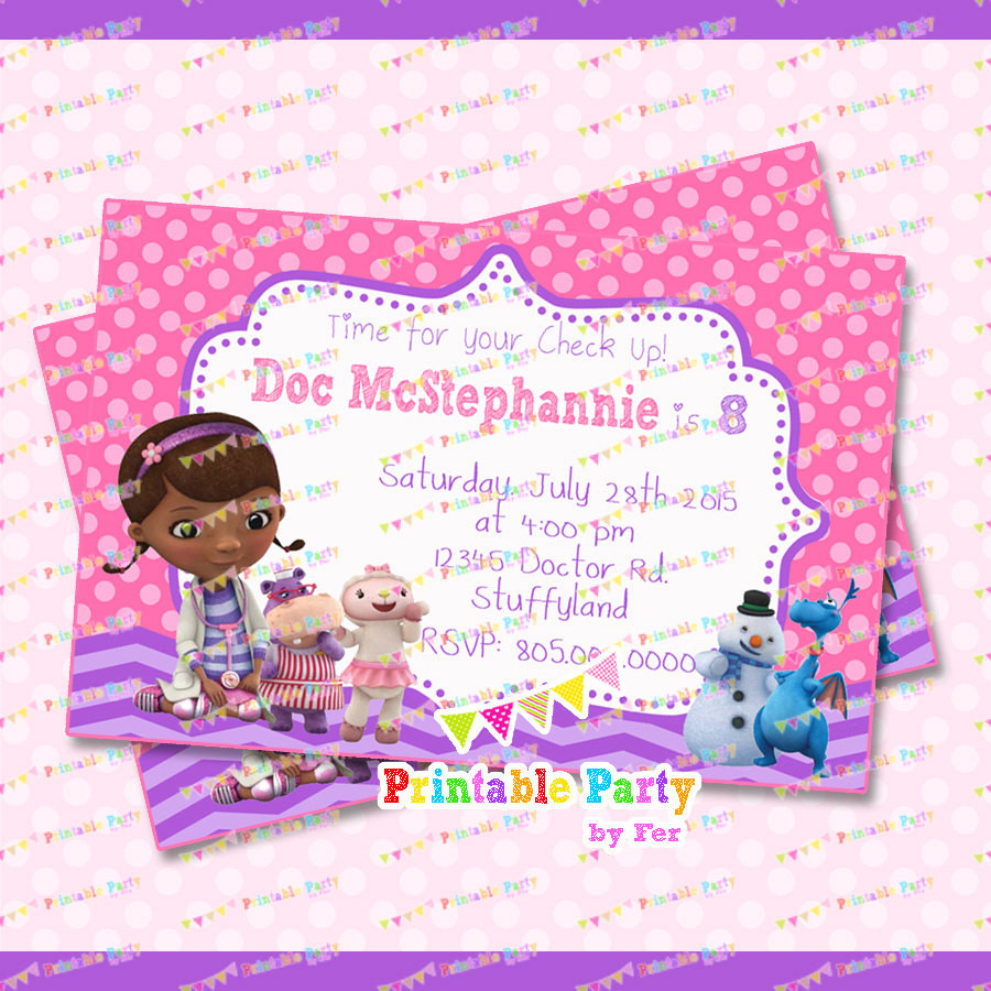 Best ideas about Doc Mcstuffin Birthday Invitations
. Save or Pin Doc Mcstuffins invitation invitations by PrintablePartybyFer Now.