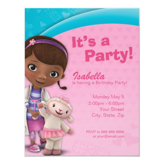 Best ideas about Doc Mcstuffin Birthday Invitations
. Save or Pin Doc McStuffins Birthday Invitation Now.