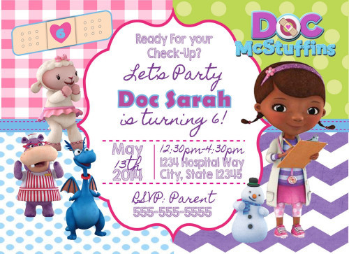 Best ideas about Doc Mcstuffin Birthday Invitations
. Save or Pin Doc McStuffins Digital Birthday Invitation Now.