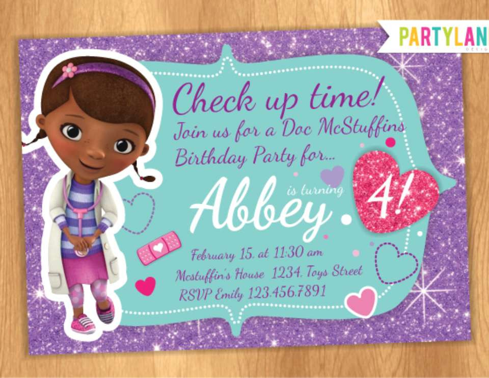 Best ideas about Doc Mcstuffin Birthday Invitations
. Save or Pin Doc McStuffins Birthday "Doc McStuffins" Now.