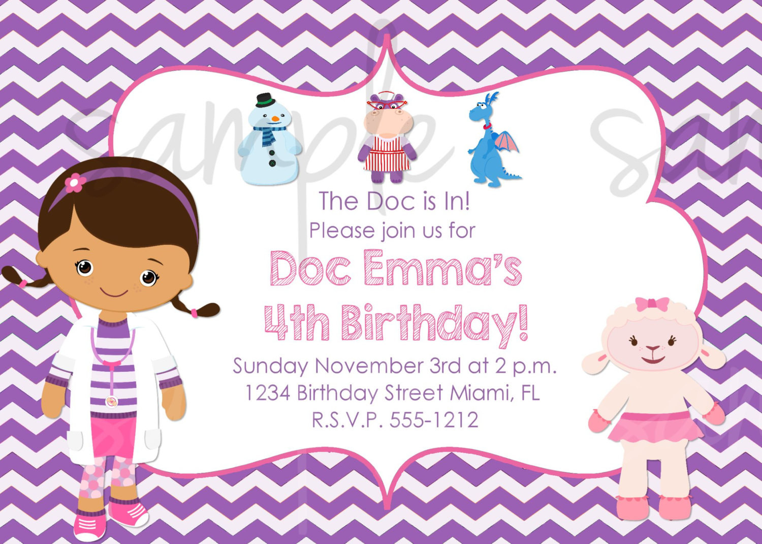 Best ideas about Doc Mcstuffin Birthday Invitations
. Save or Pin Doc McStuffins Birthday Invitation Inspired Now.