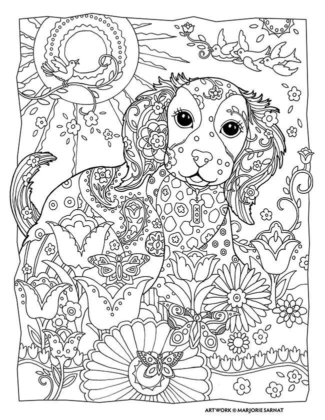 Best ideas about Dog Adult Coloring Books
. Save or Pin Dogs Coloring Pages Difficult Adult Coloring Home Now.