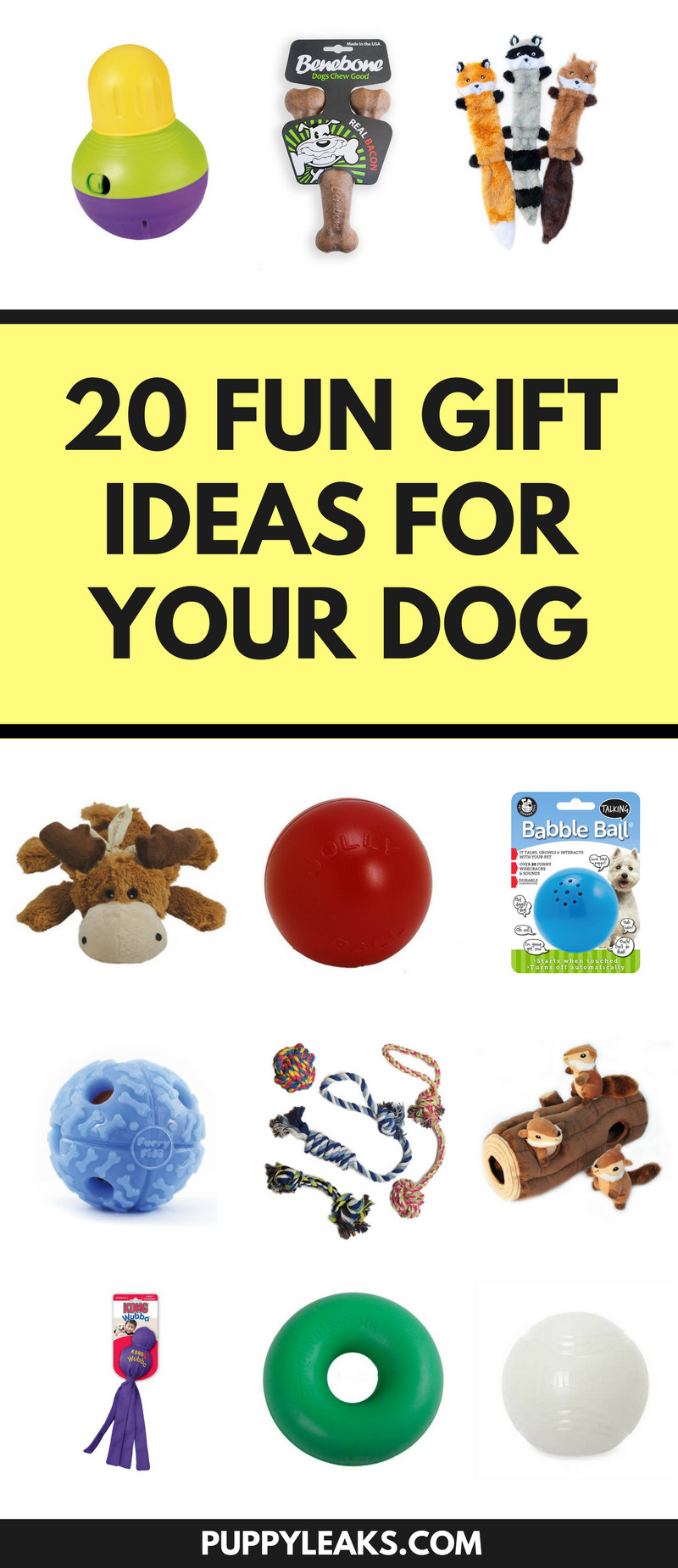 Best ideas about Dog Gift Ideas
. Save or Pin 20 Fun Christmas Gift Ideas For Your Dog Puppy Leaks Now.
