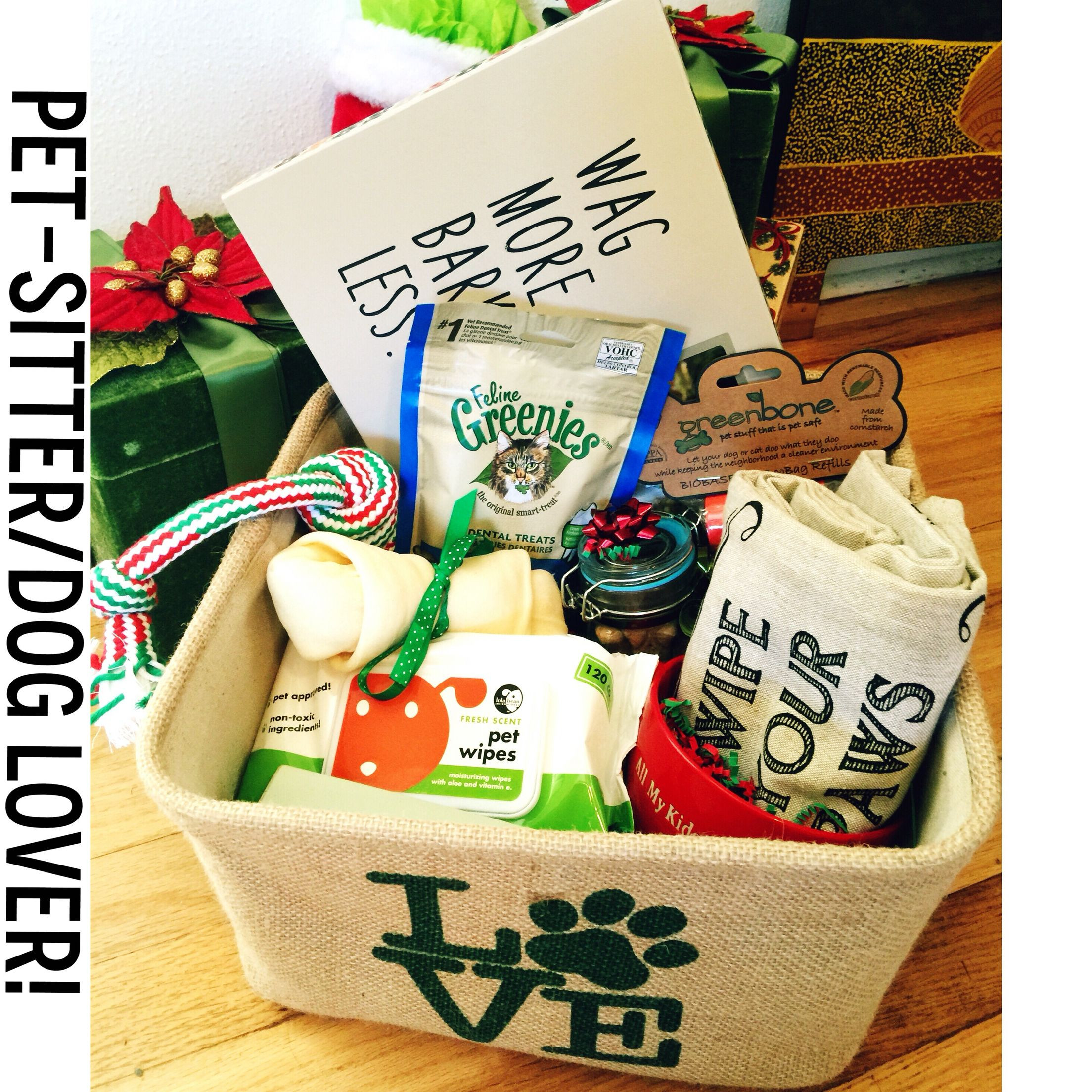Best ideas about Dog Gift Ideas
. Save or Pin A thank you t basket I made for our pet sitter Dog and Now.