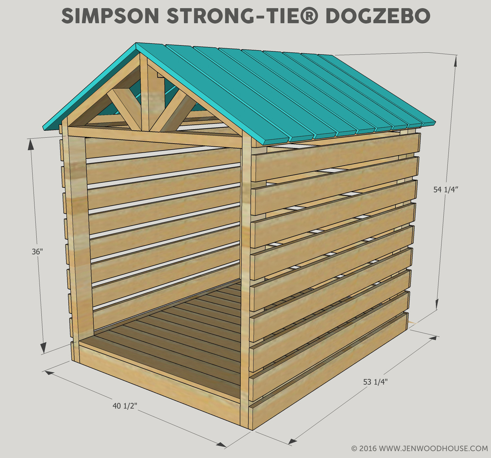Best ideas about Dog House Plans DIY
. Save or Pin DIY Doghouse Gazebo Now.