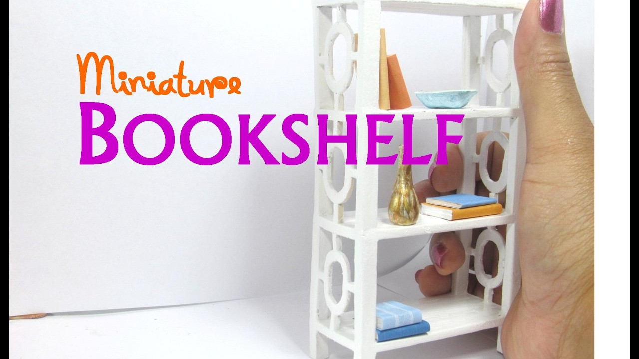 Best ideas about Doll Furniture DIY
. Save or Pin DIY Easy Bookshelf Dollhouse Furniture Miniature Now.