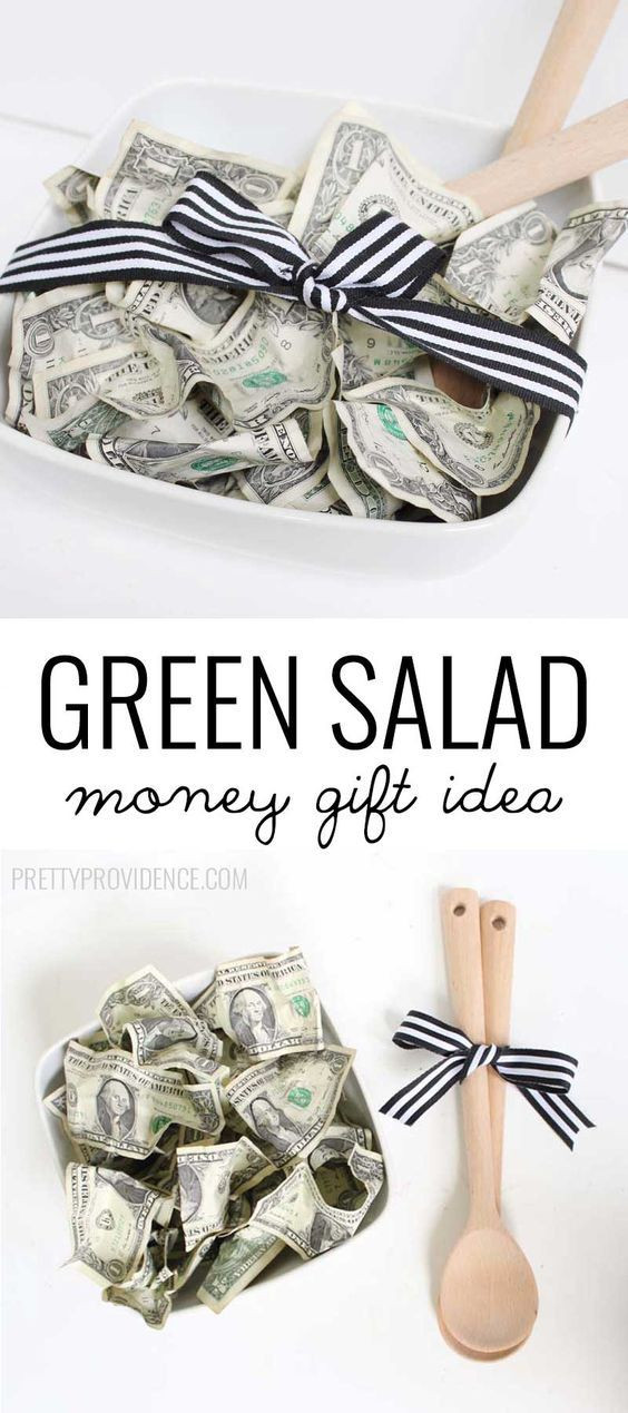 Best ideas about Dollar Bill Gift Ideas
. Save or Pin Green Salad Money Gift Idea Now.