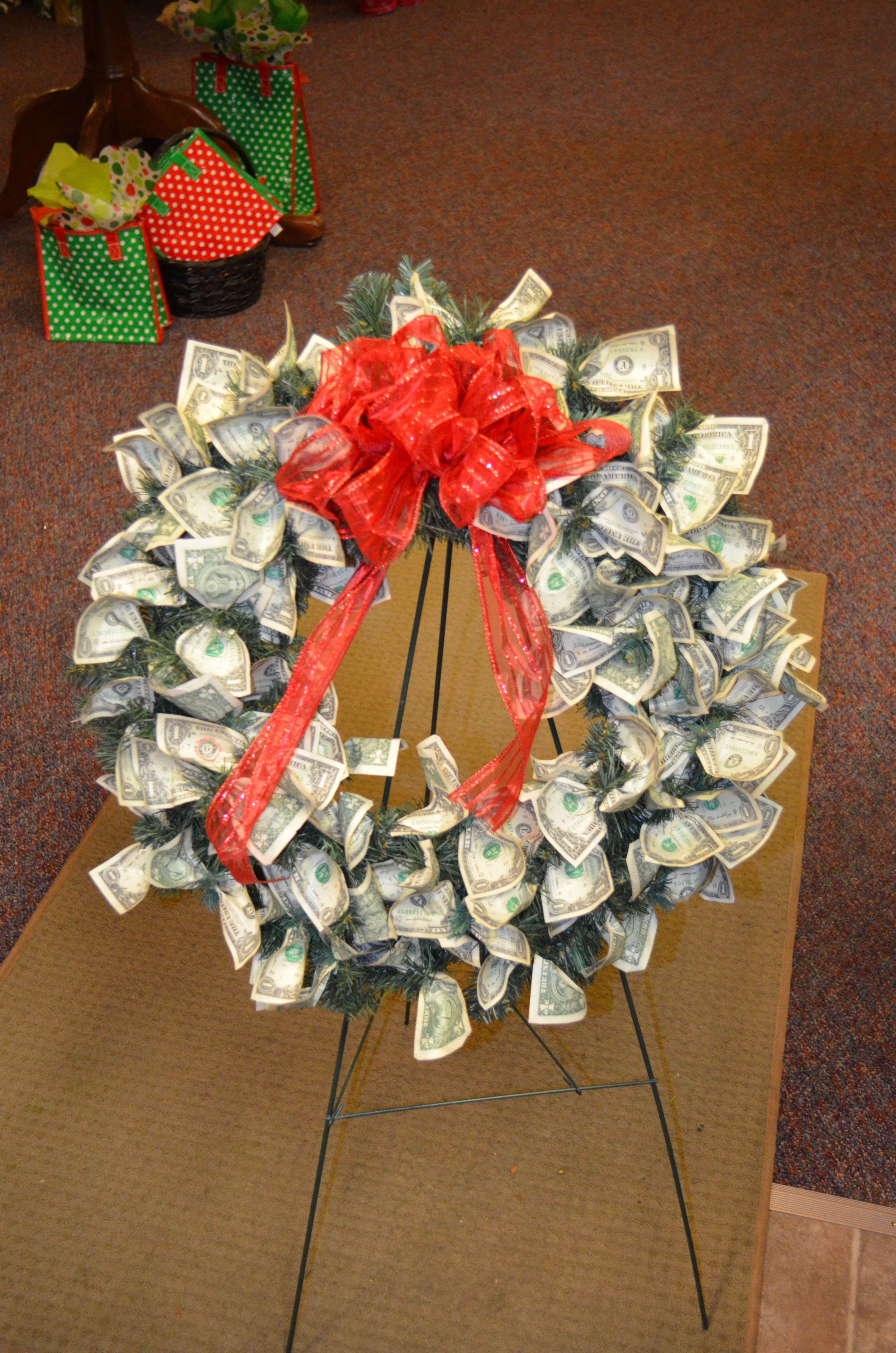 Best ideas about Dollar Bill Gift Ideas
. Save or Pin Custom made Money Wreath 70 dollar bills for a 70th Now.