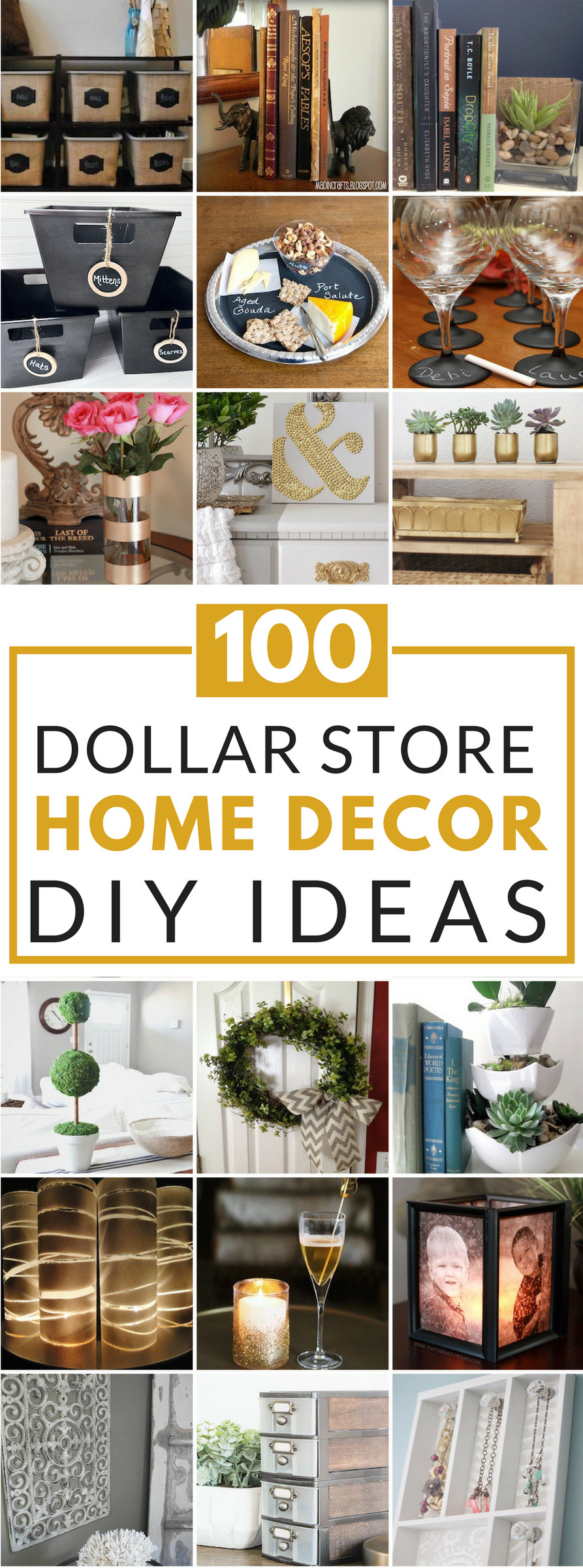 Best ideas about Dollar Store DIY
. Save or Pin 100 Dollar Store DIY Home Decor Ideas Prudent Penny Pincher Now.