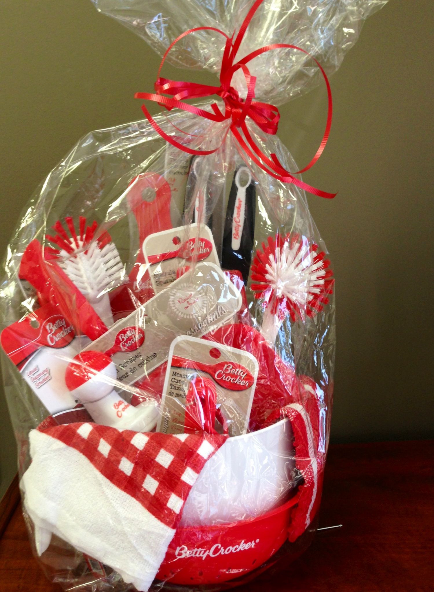 Best ideas about Dollar Tree Christmas Gift Basket Ideas
. Save or Pin Kitchen Gift basket from the Dollar Tree Good for showers Now.