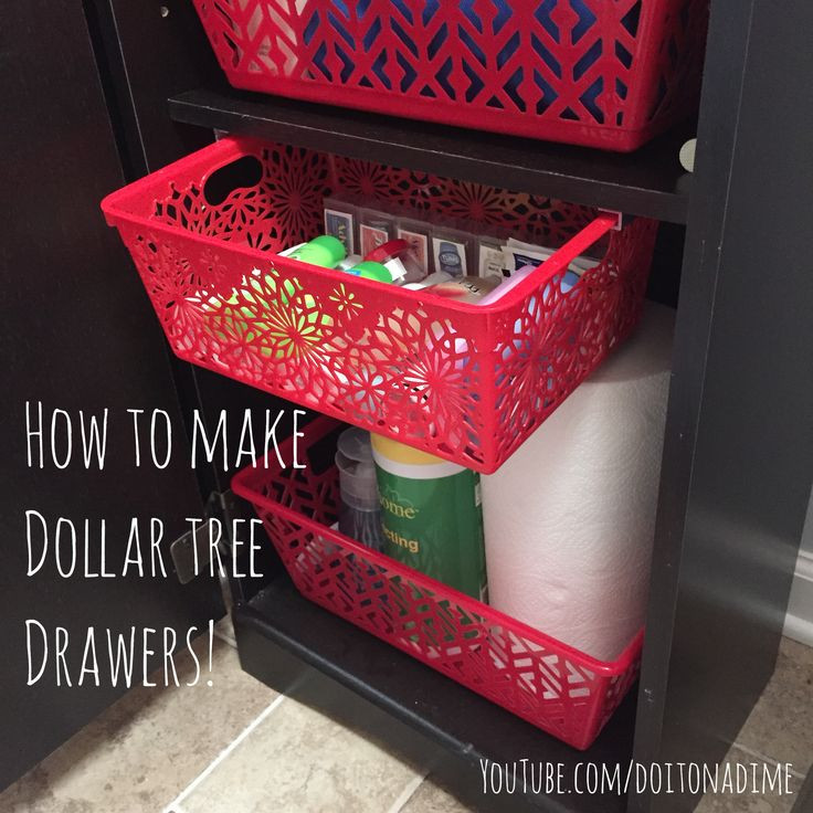 Best ideas about Dollar Tree DIY Organization
. Save or Pin How to turn Dollar Tree bins into custom pull out drawers Now.