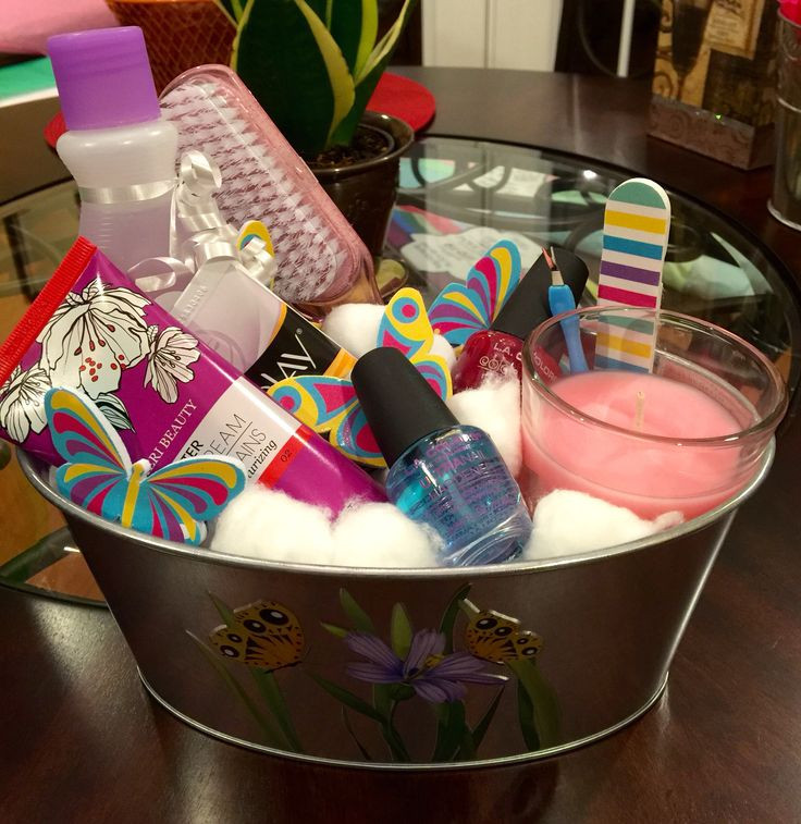 Best ideas about Dollar Tree Gift Basket Ideas
. Save or Pin Nail spa t basket made by yours truly All items from Now.