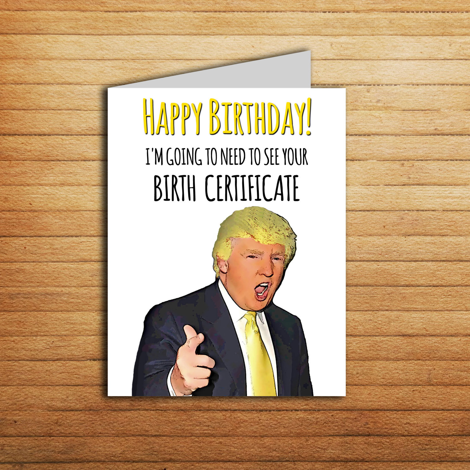 Best ideas about Donald Trump Birthday Card
. Save or Pin Donald Trump Card Birth Certificate Birthday Card Printable Now.