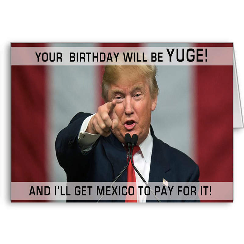 Best ideas about Donald Trump Birthday Card
. Save or Pin Trump Birthday Card Funny Trump Card Political Card Now.