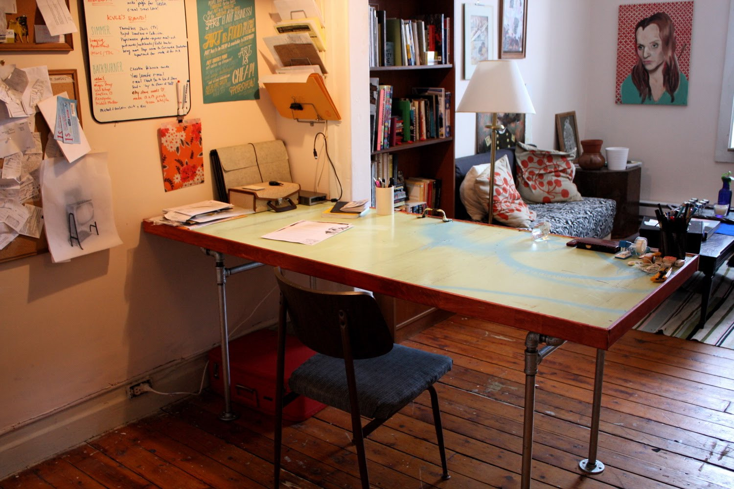 Best ideas about Door Desk DIY
. Save or Pin The Arting Starvist DIY Pipe Desk with Salvaged Door Now.