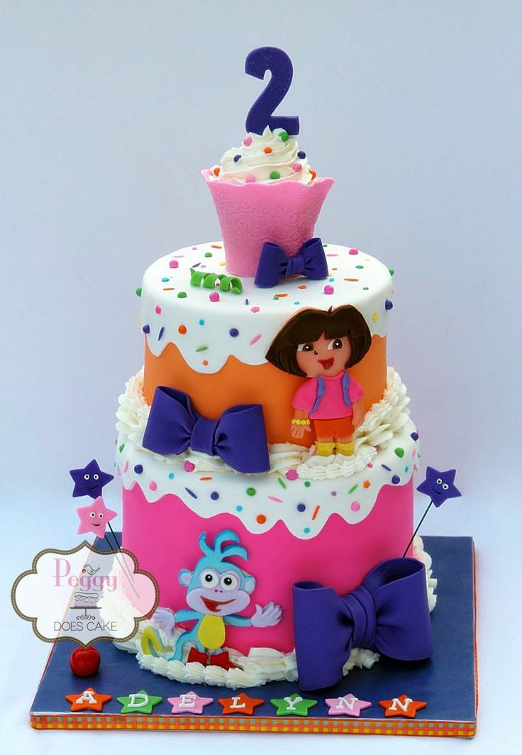 Best ideas about Dora Birthday Cake
. Save or Pin 55 best Dora the Explorer Cakes images on Pinterest Now.