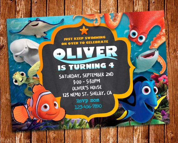 Best ideas about Dory Birthday Invitations
. Save or Pin Finding Dory Invitation Finding Dory Invite Finding Nemo Now.