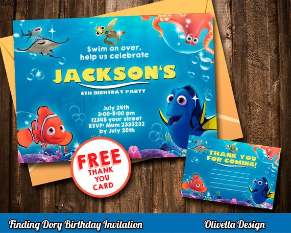 Best ideas about Dory Birthday Invitations
. Save or Pin Finding Dory Invitation Finding Dory Invite Printable Now.