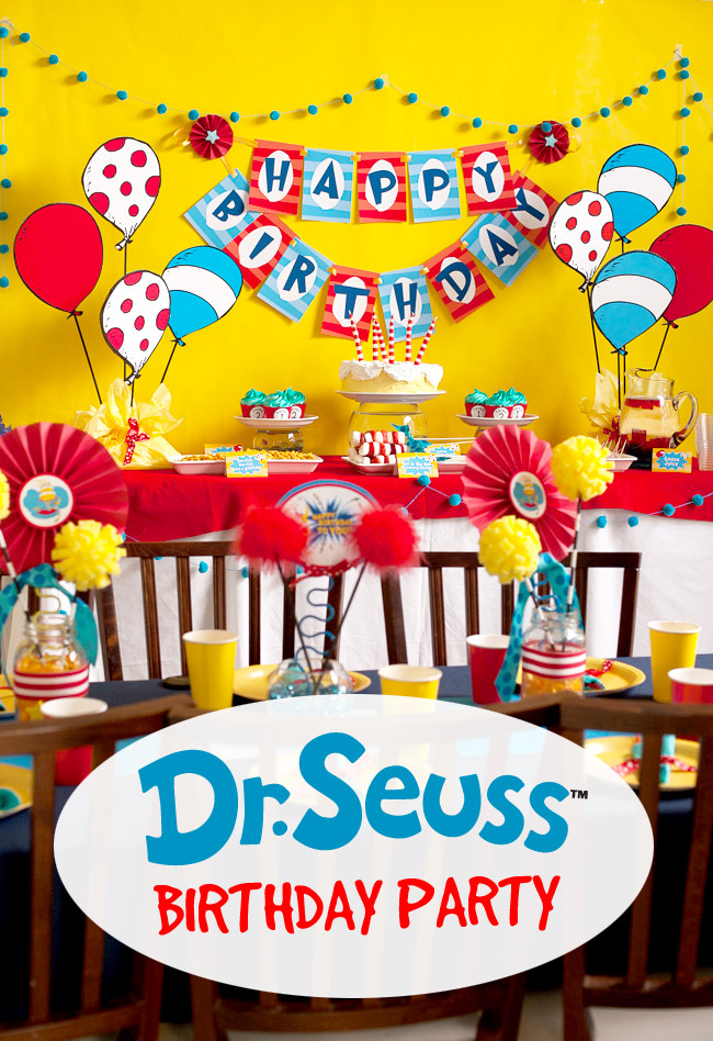 Best ideas about Dr Seuss Birthday Decorations
. Save or Pin Dr Seuss Birthday Party Frog Prince Paperie Now.