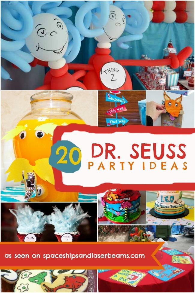 Best ideas about Dr Seuss Birthday Decorations
. Save or Pin 20 Dr Seuss Birthday Party Ideas Spaceships and Laser Beams Now.