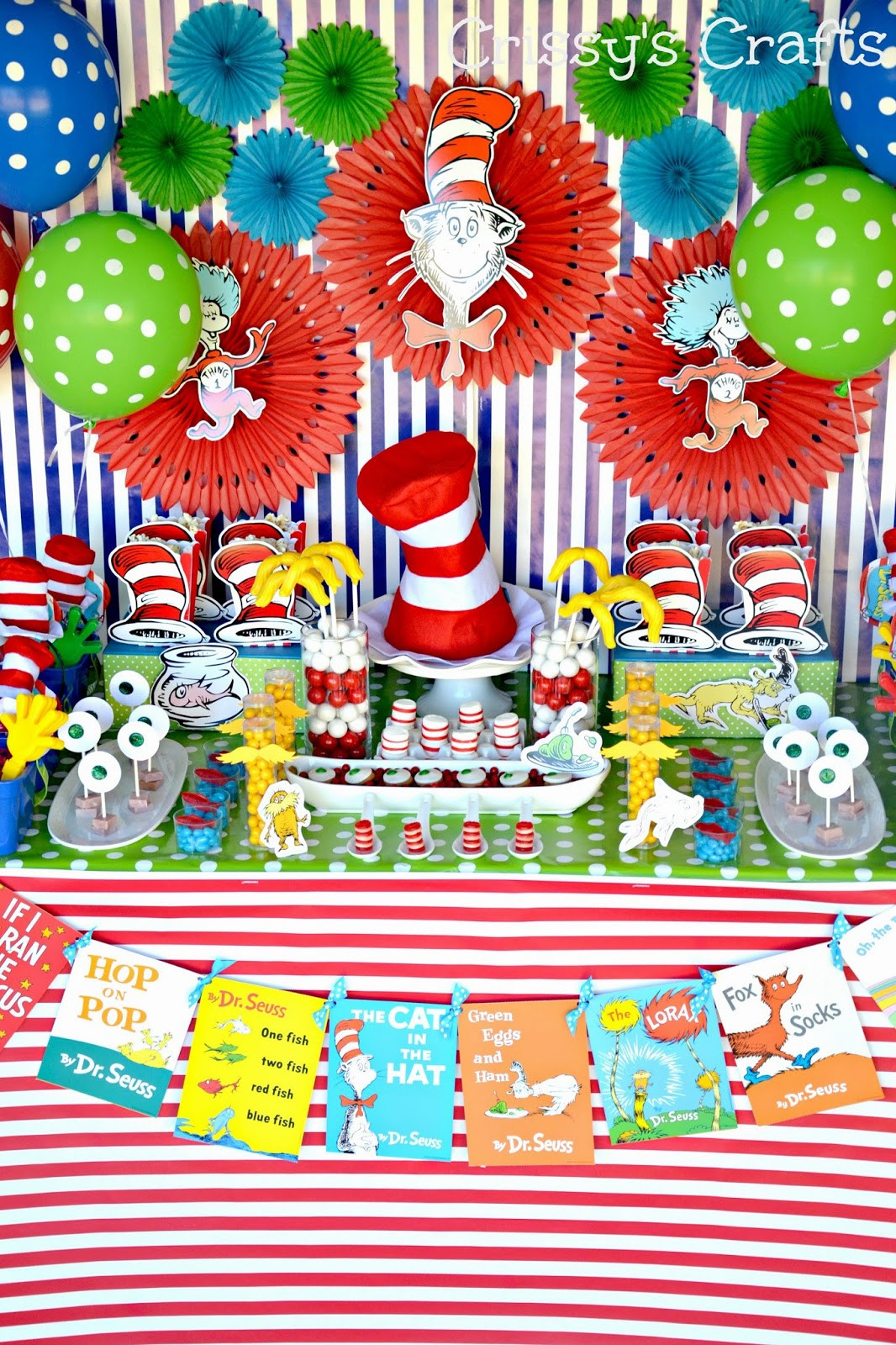 Best ideas about Dr.seuss Birthday Decorations
. Save or Pin Crissy s Crafts Dr Seuss Party Ideas and Snacks Now.