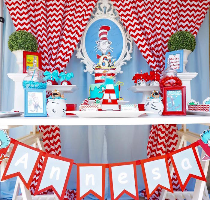 Best ideas about Dr Seuss Birthday Decorations
. Save or Pin Kara s Party Ideas Dr Seuss Birthday Party Now.