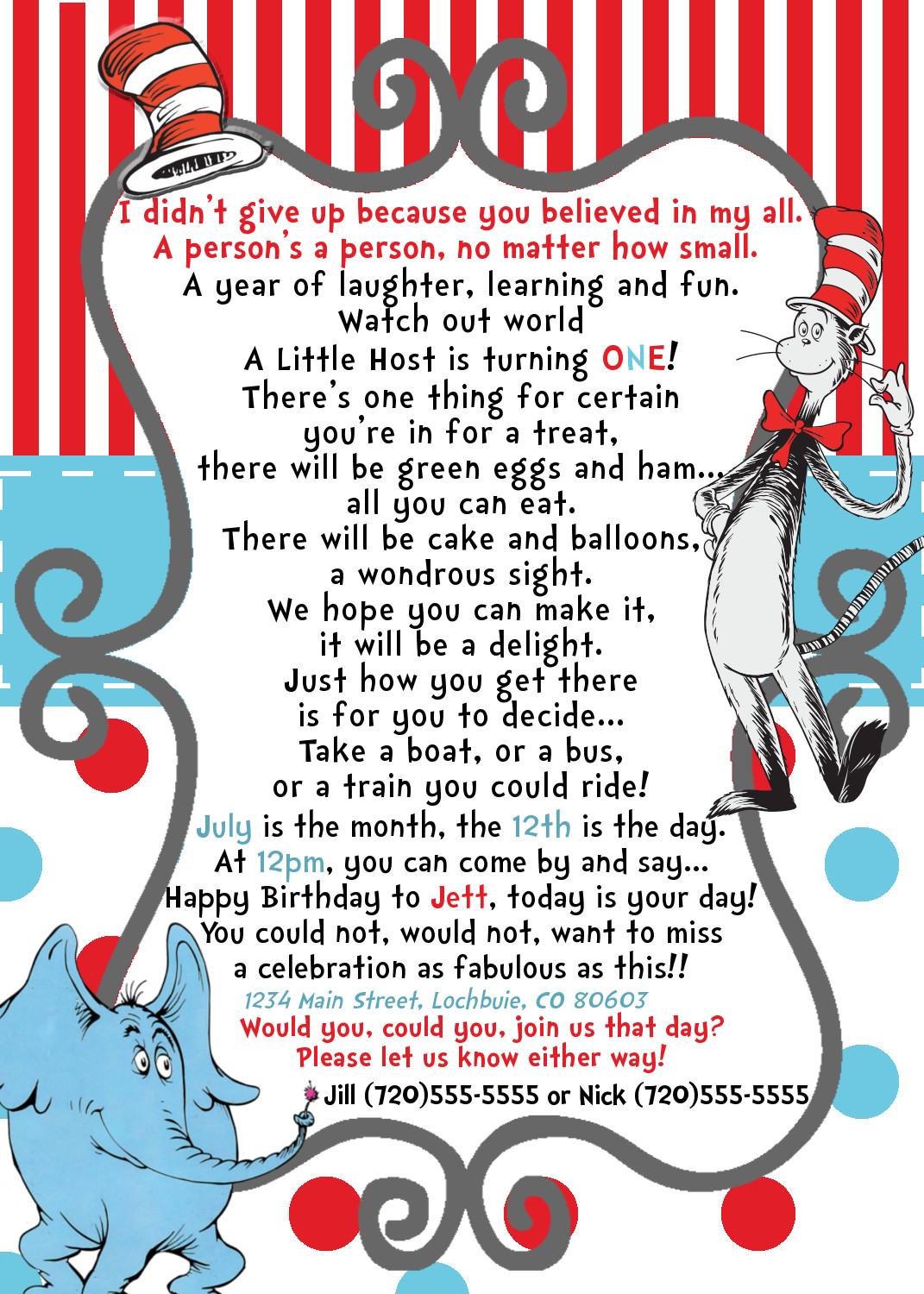 Best ideas about Dr Seuss Birthday Invitations
. Save or Pin Preemie Dr Seuss Birthday Invitation YOU Print on Storenvy Now.