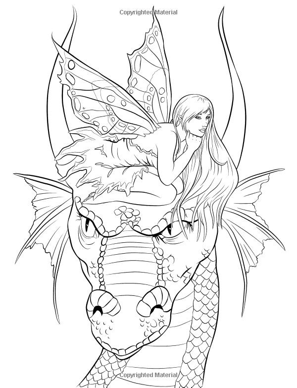 Best ideas about Dragon Coloring Pages For Adults Printable
. Save or Pin 251 best images about Fantasy Dragons Fairy Coloring For Now.