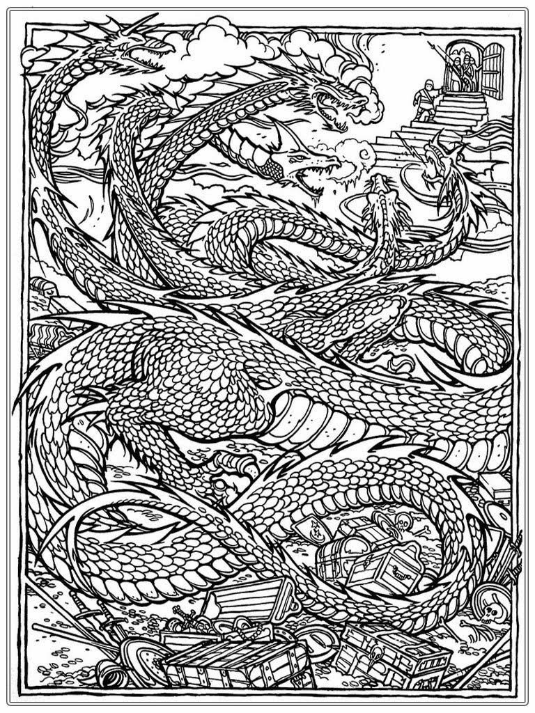 Best ideas about Dragon Coloring Pages For Adults Printable
. Save or Pin Chinese Dragon Adult Coloring Pages Now.