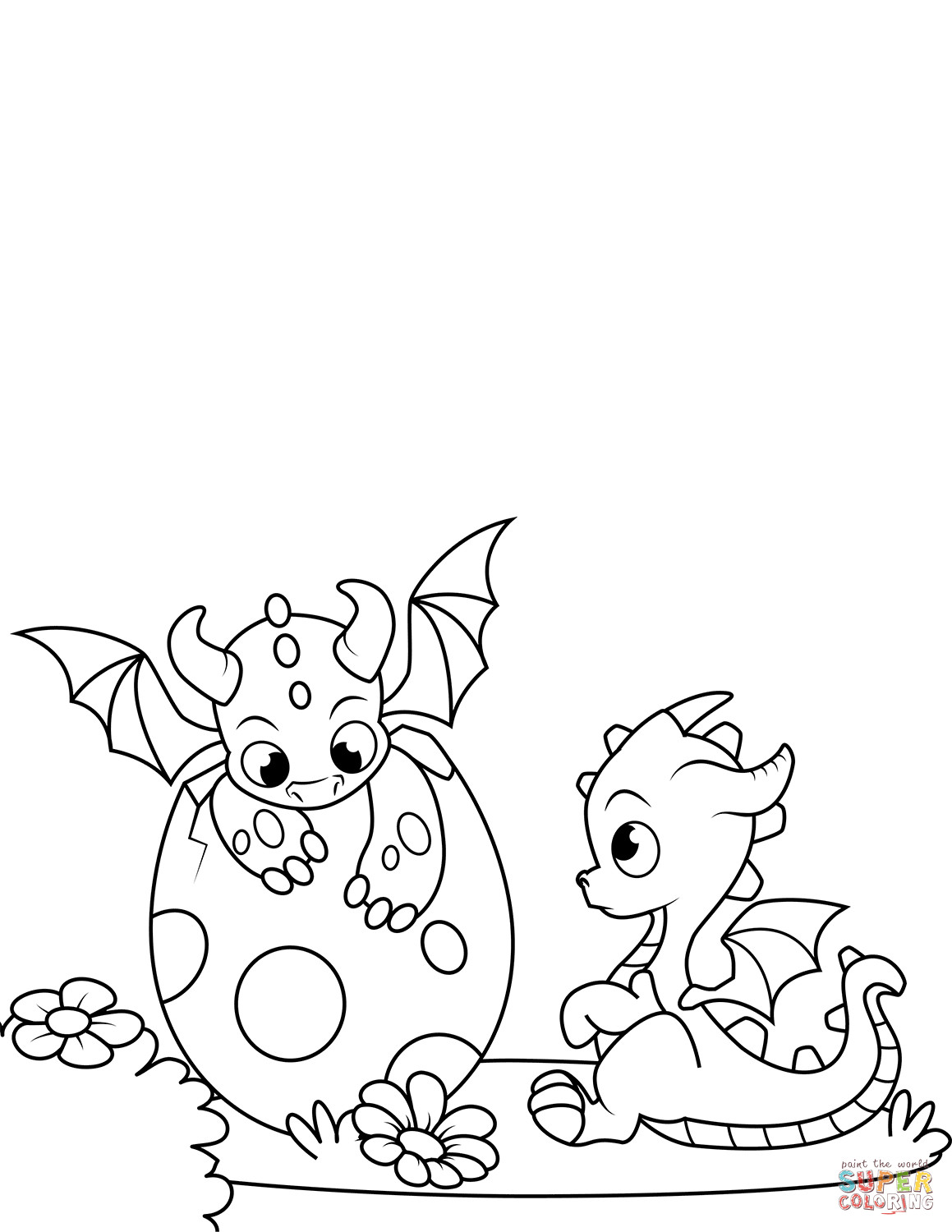 Best ideas about Dragon Printable Coloring Sheets
. Save or Pin Newly Hatched Dragons coloring page Now.