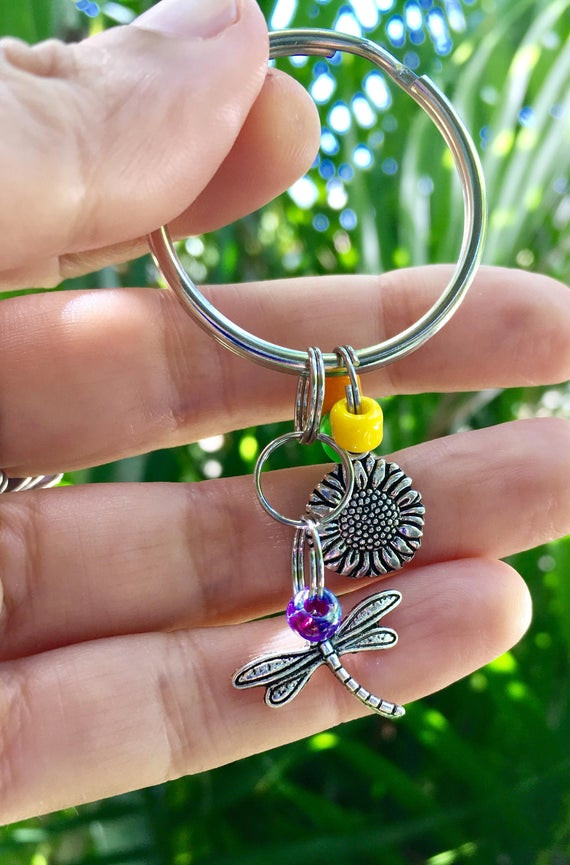 Best ideas about Dragonfly Gift Ideas For The Dragonfly Lover
. Save or Pin sunflower dragonfly keychain t for flower lover t for Now.
