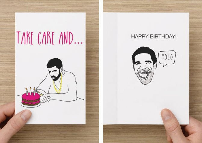 Best ideas about Drake Birthday Card
. Save or Pin Drake Funny Birthday Card Take Care Happy by diamonddonatello Now.