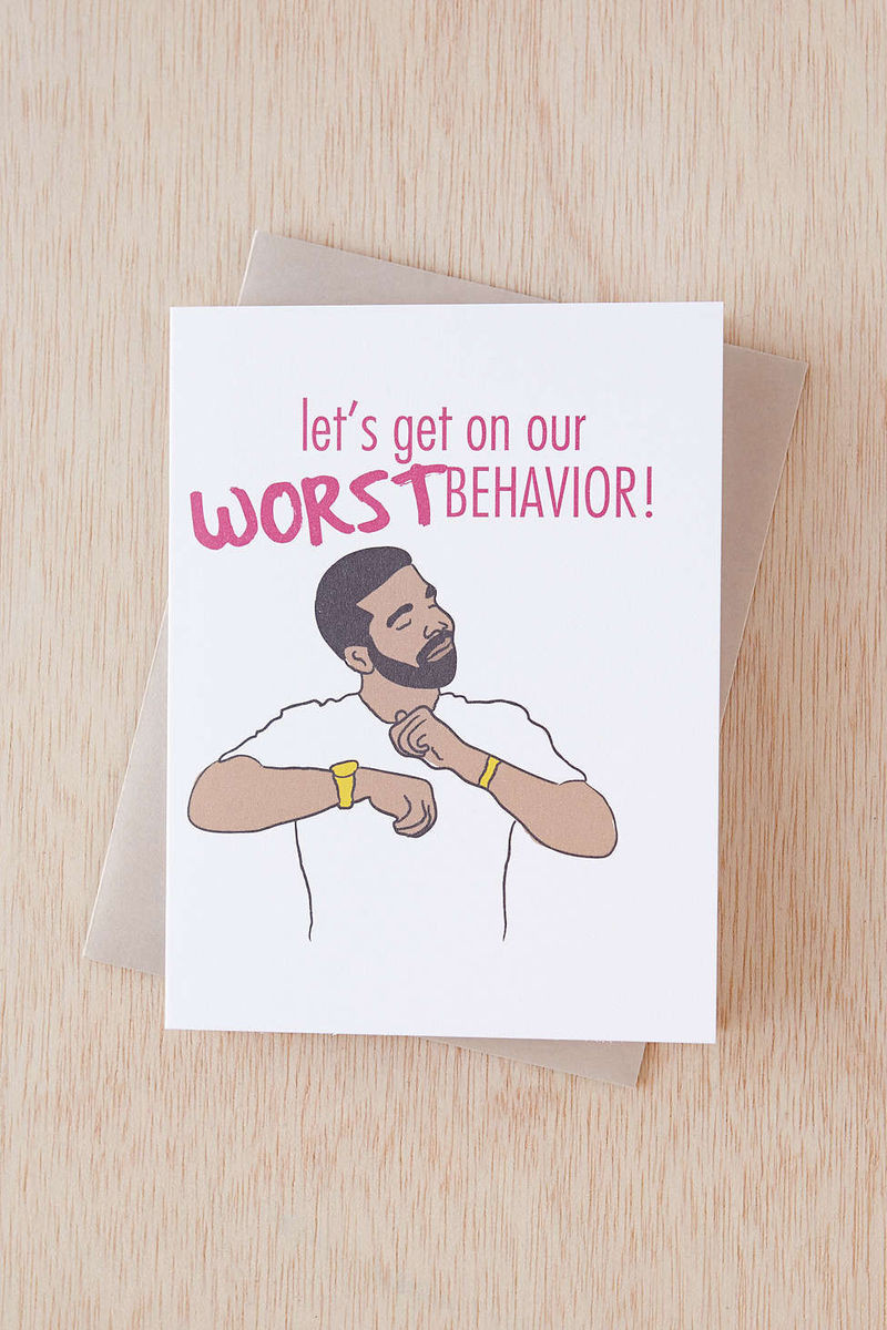 Best ideas about Drake Birthday Card
. Save or Pin Suggestive Rapper Cards Drake Greeting Card Now.