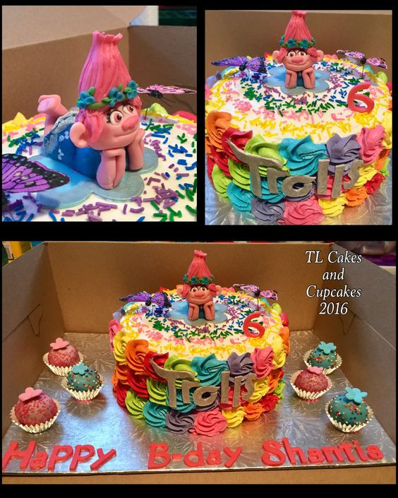 Best ideas about Dreamworks Trolls Birthday Cake
. Save or Pin Dreamworks inspired Trolls cake poppy Now.
