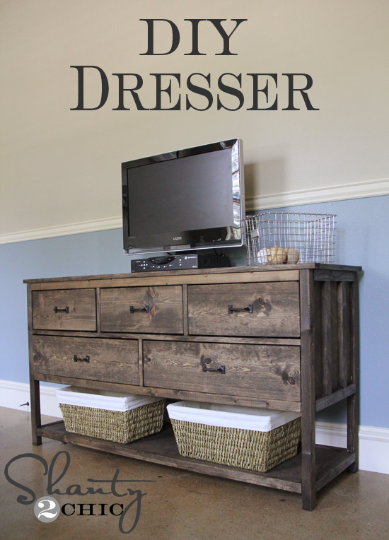 Best ideas about Dresser Tv Stand DIY
. Save or Pin Pottery Barn Inspired DIY Dresser Shanty 2 Chic Now.